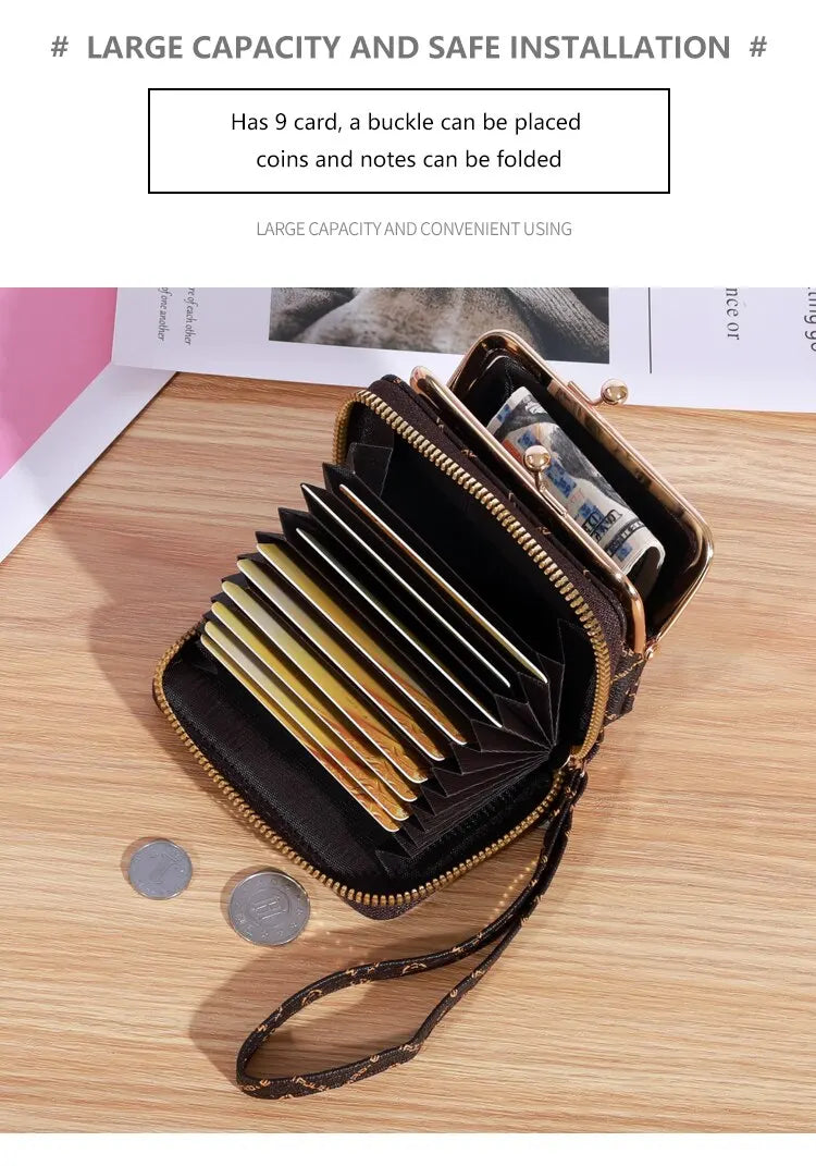 Cartera nueva para mujer con correa de muñeca