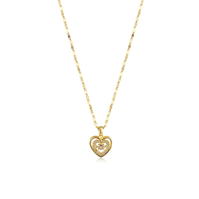 Lindo collar con colgante de corazón