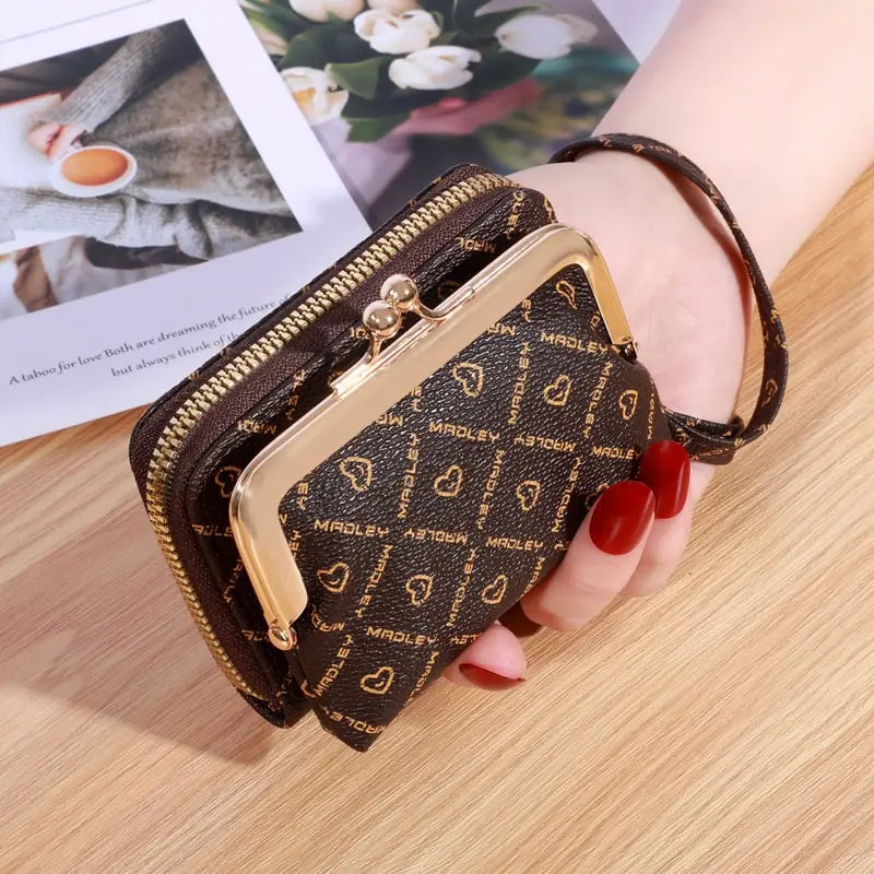 Cartera nueva para mujer con correa de muñeca