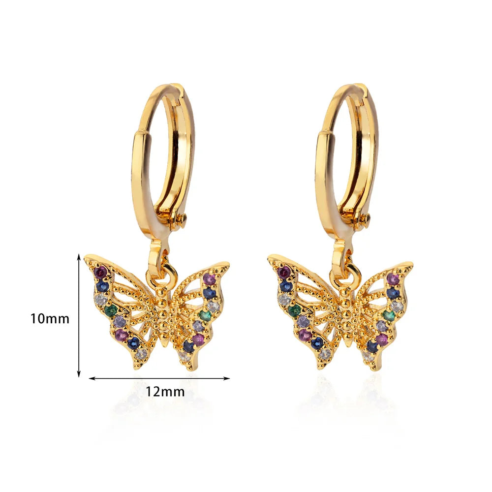 Zircon Mariposa pendientes