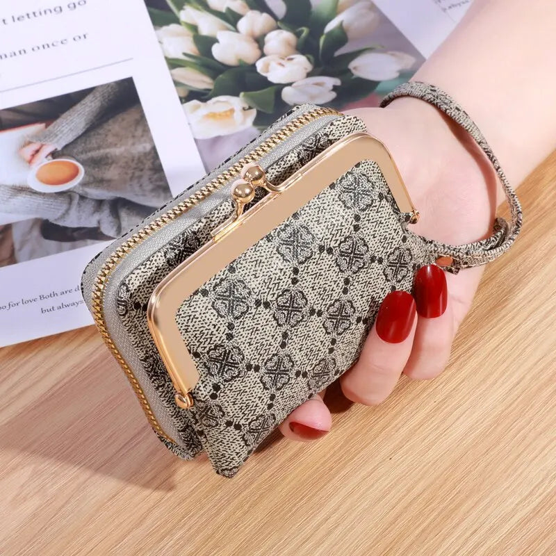 Cartera nueva para mujer con correa de muñeca