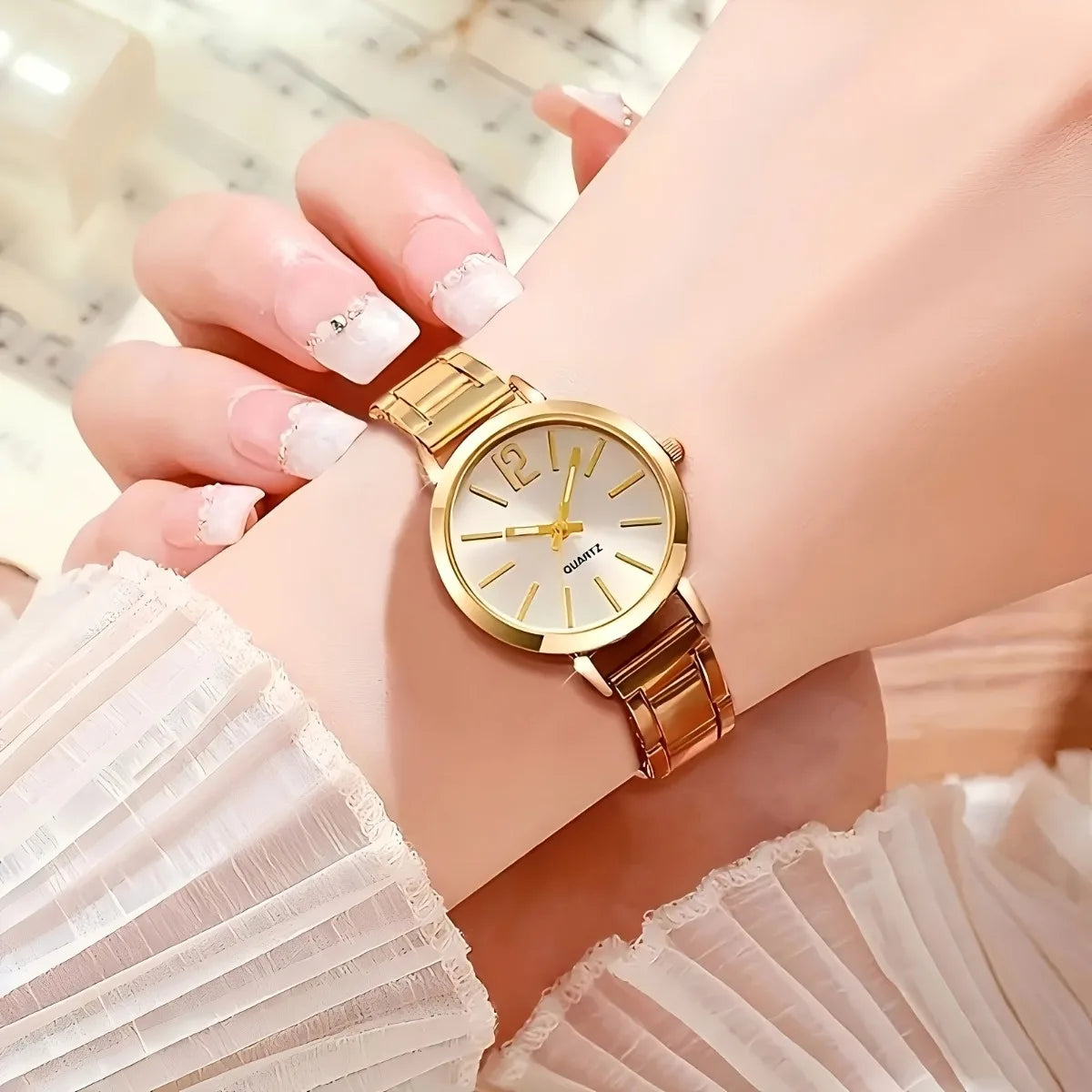 Set Reloj Mujer Conjunto de 6pcs Quartz