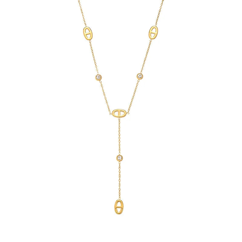 Collar femenino minimalista estilo francés