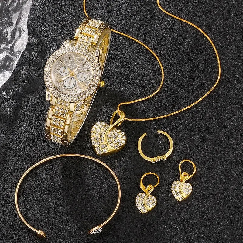 conjunto de joyería Reloj de cuarzo